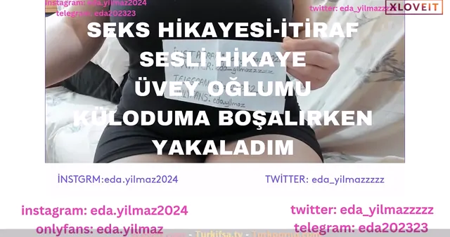 Seks Hikayesi itiraf Eda Yılmaz Üvey oğlunu yakaladı — Eda Yılmaz — Türk ifşa · sahne 1