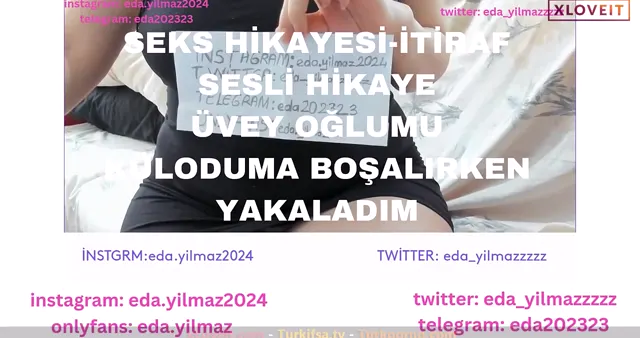Seks Hikayesi itiraf Eda Yılmaz Üvey oğlunu yakaladı — Eda Yılmaz — Türk ifşa · sahne 3